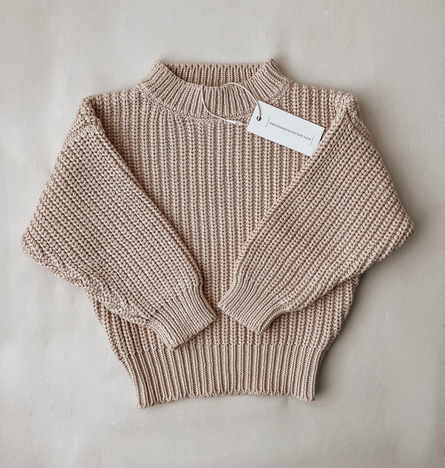 Oversized chunky knit sweater