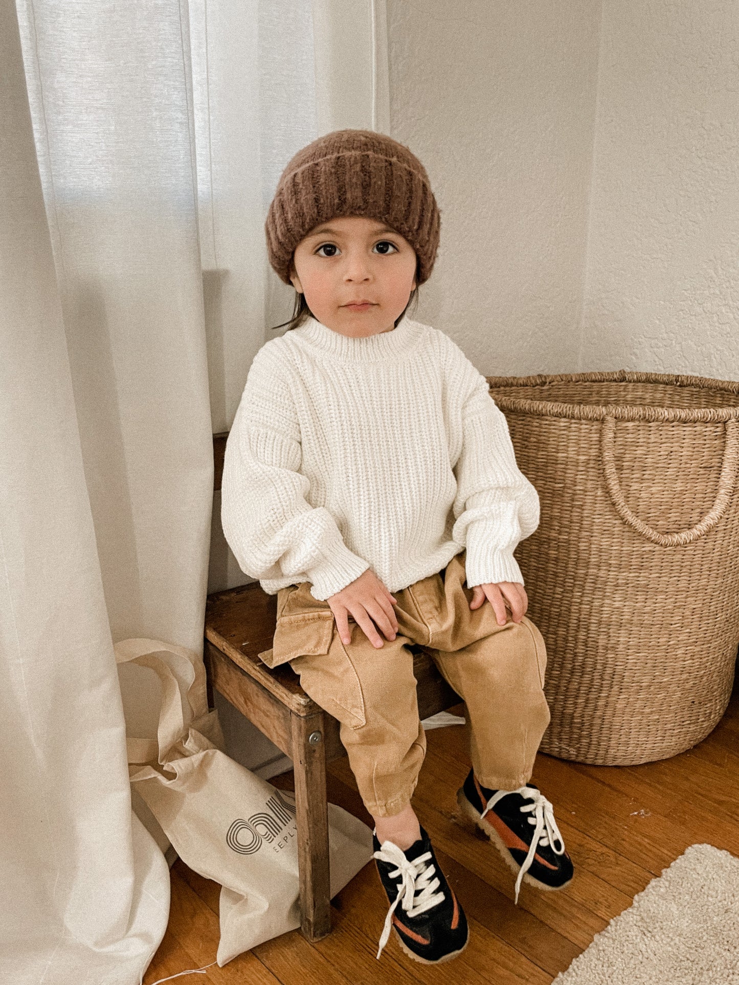 Oversized chunky knit sweater